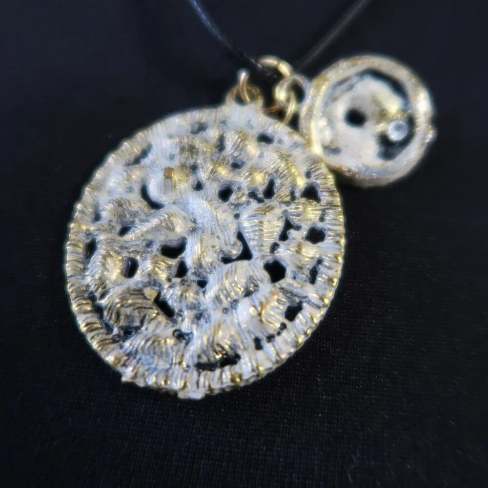 Vintage Rhinestone Pendant Lot 2 Pc Multicolor Crystal Cluster Statement Wear - Picture 8 of 15